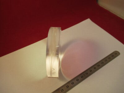 OPTICAL FLAT FUSED SILICA COATED 3" DIAMETER 1/10 WAVE OPTICS AS PIC &9-FT-75