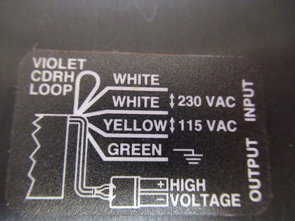 POWER SUPPLY GAS LASER HeNe LASER OPTICS AS PICTURED Y2-A-39