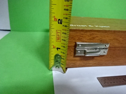 EMPTY WOODEN BOX BRUEL KJAER DENMARK MAHOGANY CASE ACCELEROMETER AS IS  #4T-B-29