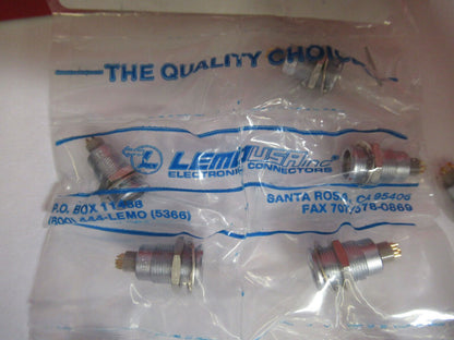 LOT AS PICTURED LEMO CONNECTOR EGG.0B.304.CLL Y6-B-42