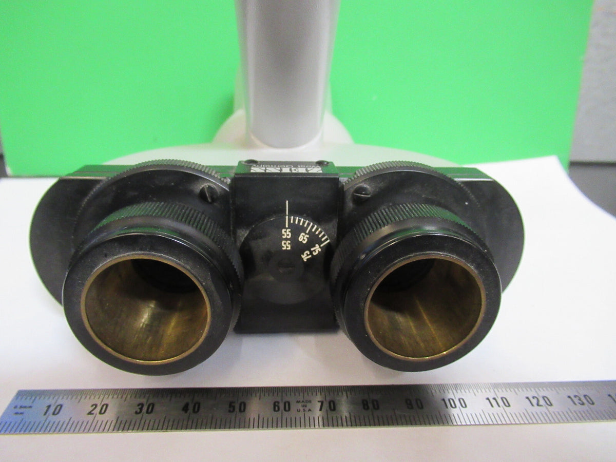 CARL ZEISS GERMANY TRINOCULAR HEAD OPTICS MICROSCOPE PART AS PICTURED G7-A-02