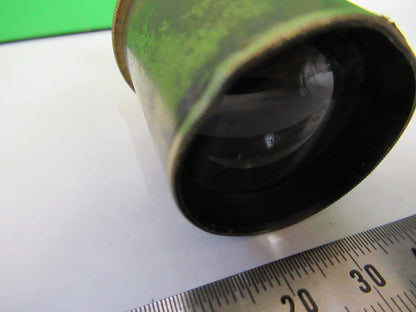 FOR PARTS ANTIQUE LONDON BRASS EYEPIECE LENS MICROSCOPE PART AS PICTURED X6-A-95