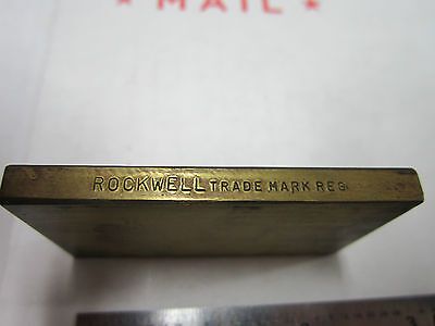 METROLOGY INSPECTION ROCKWELL HARDNESS TEST STANDARD BIN#5-29
