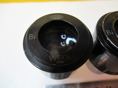 Olympus Japan Pair Bi WF10X Eyepiece Microscope Optics