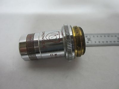 MICROSCOPE AO AMERICAN OBJECTIVE SPENCER 100X INFINITY OPTICS AS IS BIN#S2-40
