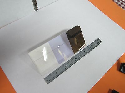 MICROSCOPE PART [chipped] PRISM + MIRROR SIDE OPTICS AS IS BIN#J8-19