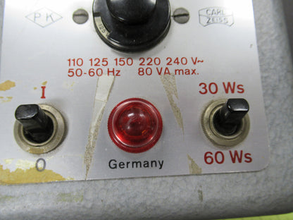 RARE HEAVY POWER SUPPLY UKATRON CARL ZEISS GERMANY MICROSCOPE PART AS PIC TD-1