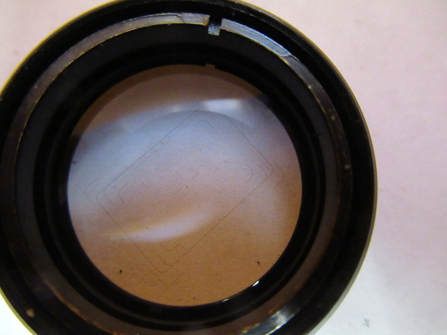 OLYMPUS JAPAN PHOTO RETICLE FRAME OPTICS MICROSCOPE PART AS PICTURED 72-C-12
