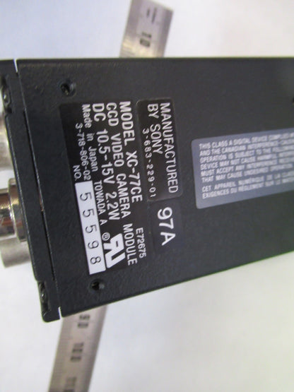 SONY JAPAN CAMERA XC-77CE OPTICS MICROSCOPE PART AS PICTURED U8-B-06