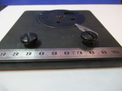 Antique Spencer Lens Co. Stage Table + Rotary Condens Microscope Part