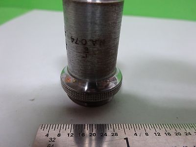 Microscope Part Objective Vintage Baker London 1/6" Optics