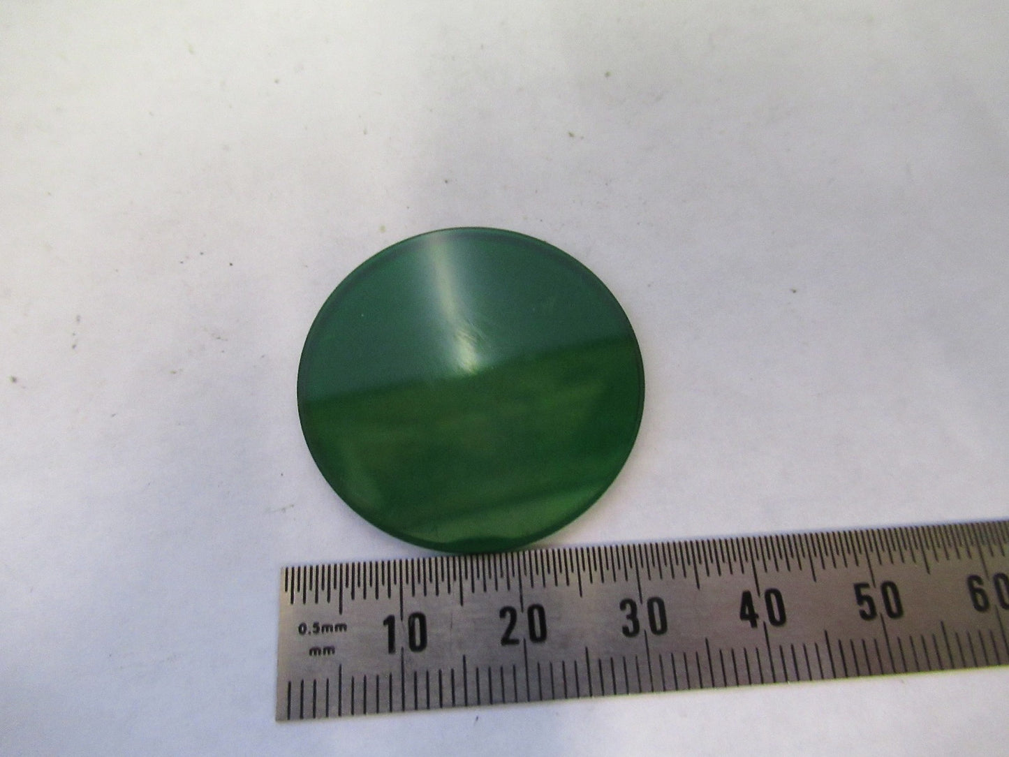 ZEISS GERMANY GLASS FILTER GREEN GERMANY MICROSCOPE PART AS PICTURED V8-B-10