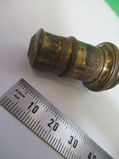 ANTIQUE BRASS SPENCER AO OBJECTIVE MICROSCOPE PART AS PICTURED T6-A-45