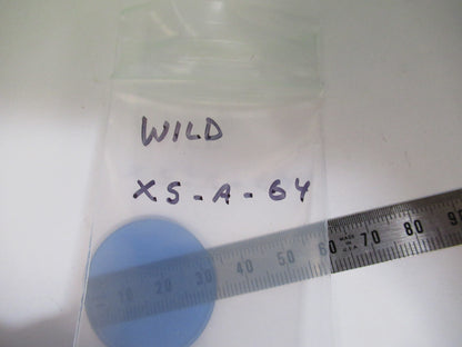 WILD HEERBRUGG SWISS BLUE FILTER GLASS MICROSCOPE PART AS PICTURED X5-A-64