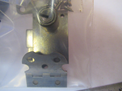 BAUSCH LOMB HINGES + LOCK WITHOUT KEY  MICROSCOPE PART AS PICTURED Q9-FT-84