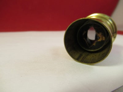 Antique Brass Polarizer Eyepiece Beck London Microscope Part AS Pic