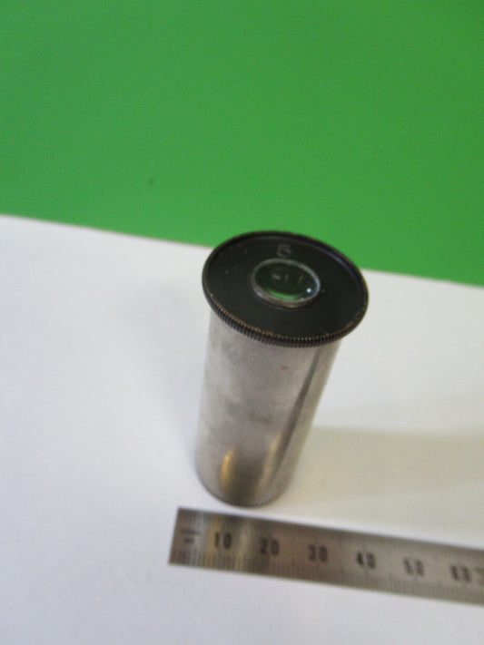 Antique Brass Bausch & Lomb #5 Eyepiece Lens Microscope Part