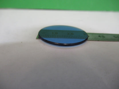 Glass Blue Filter for Antique Emil Busch A.g. Microscope Part