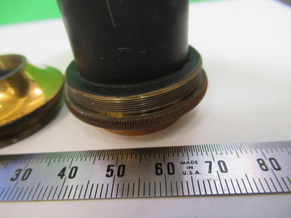 BAUSCH LOMB ANTIQUE BRASS TUBUS CROWN MICROSCOPE PART AS PICTURED Y4-FT-85