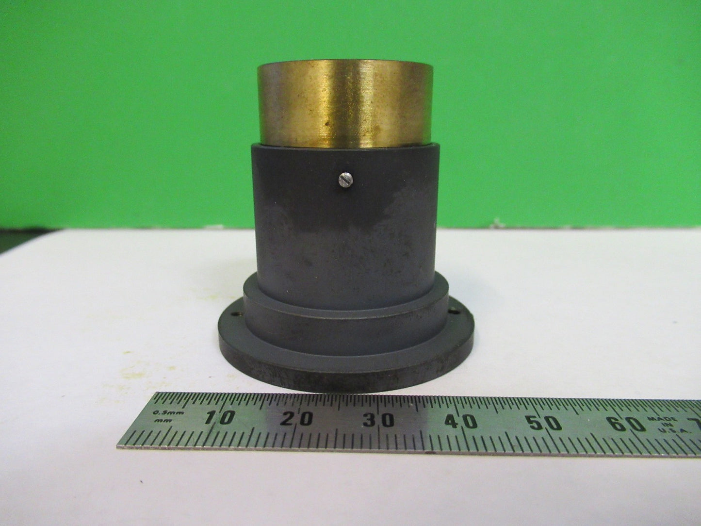 ZEISS GERMANY BRASS MOUNTED LENS OPTICS MICROSCOPE PART AS PICTURED U8-B-15