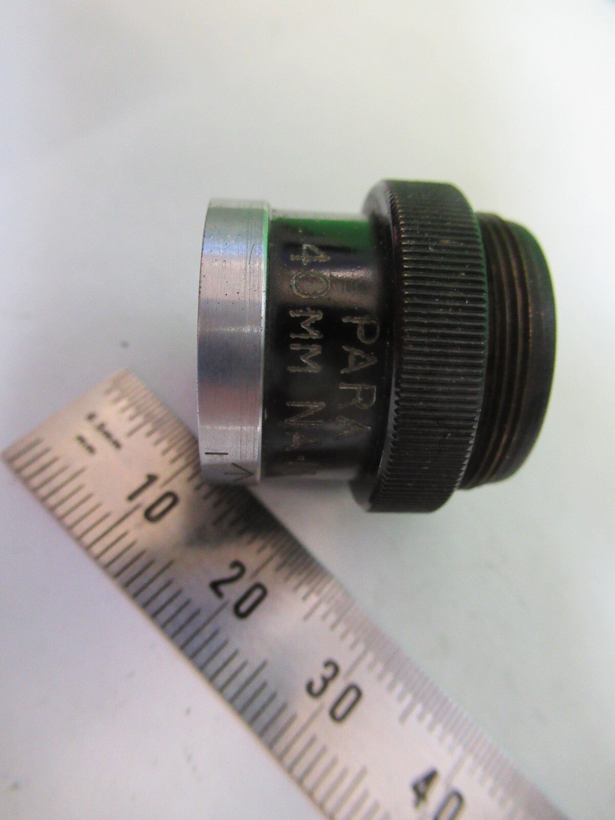 PARA 40mm WATSON UK OBJECTIVE OPTICS MICROSCOPE PART AS PICTURED R2-B-85