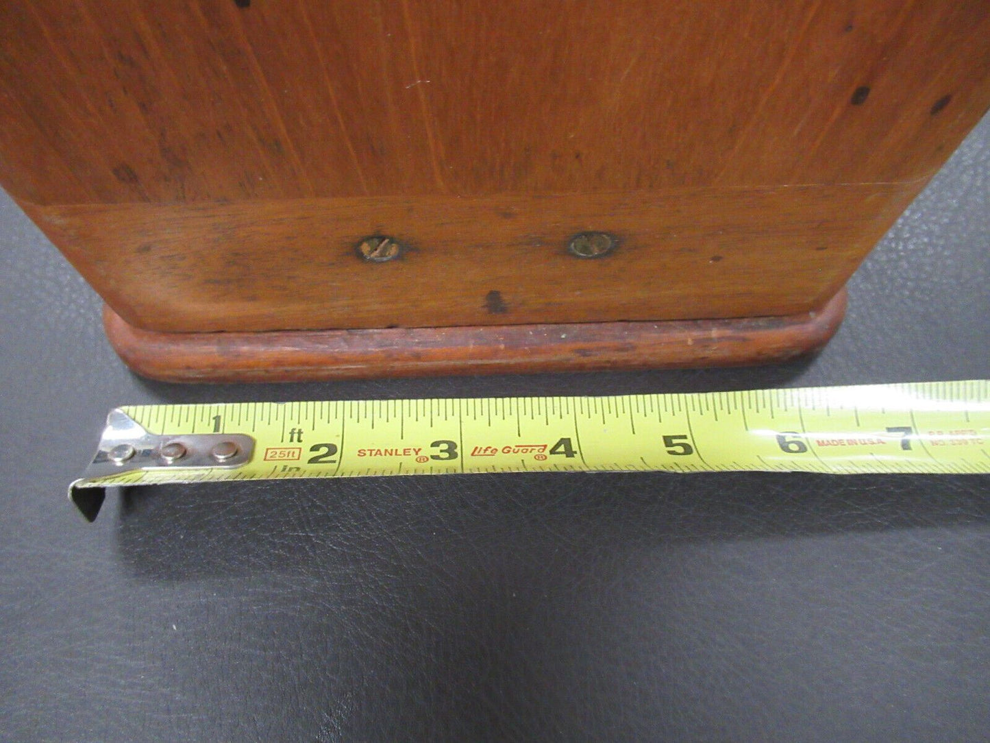 EMPTY WOOD CABINET for ANTIQUE KORITSKA MILANO MICROSCOPE PART AS PICTURED &LOB