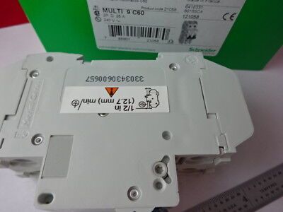 SCHNEIDER ELECTRIC MULTI 9 C60 25A CIRCUIT BREAKER 60165 FRANCE AS IS #83-R-98