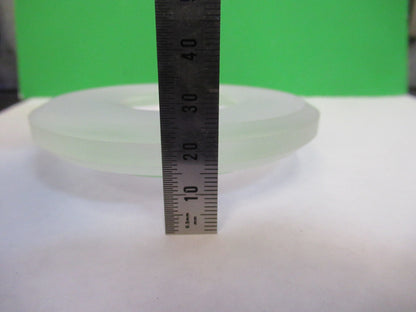 WEIRD HUGE LENS OPTICAL BK7 CONVEX CONCAVE MIL SPEC  OPTICS  AS PICTURED S1-B-08