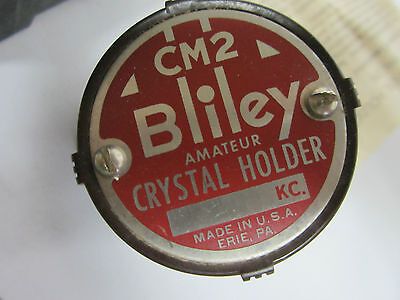 VINTAGE BLILEY CM2 QUARTZ CRYSTAL + ORIGINAL BOX FREQUENCY CONTROL  BIN#8C xii