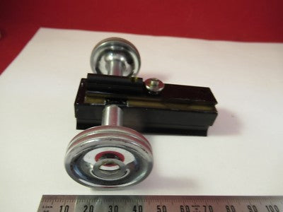 LEITZ WETZLAR GERMANY POL STAGE MICROMETER MICROSCOPE PART AS PICTURED &FT-4-64