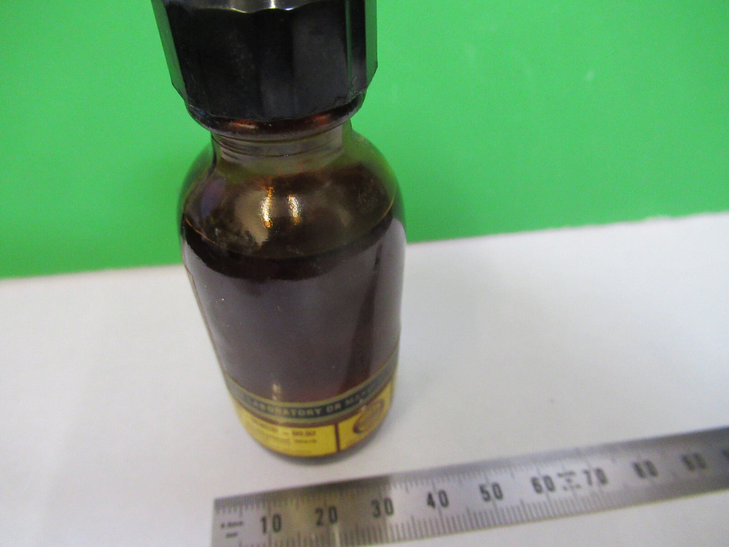CEDARWOOD HARTMAN LEDD IMMERSION OIL BOTTLE MICROSCOPE PART AS PICTURED &S2-C-97