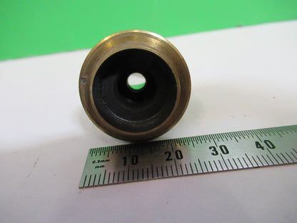 ANTIQUE BRASS H CROUCH LONDON LENS OBJECTIVE MICROSCOPE PART AS PICTURED T6-A-33