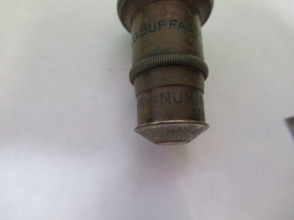 ANTIQUE BRASS BAUSCH LOMB OBJECTIVE 44X MICROSCOPE PART AS PICTURED G8-A-44