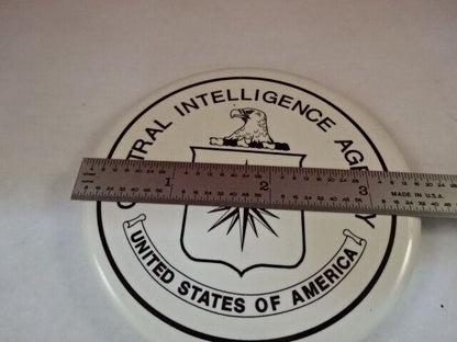 COLLECTABLE GLASS COASTER CIA CENTRAL INTELLIGENCE AGENCY AS IS #Y6-A-08