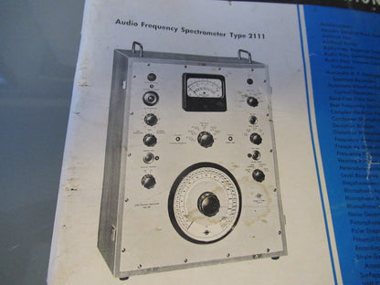 VINTAGE TECHNICAL MANUAL BOOK BRUEL KJAER 1960 MODEL 2111 AS PICTURED &BLI
