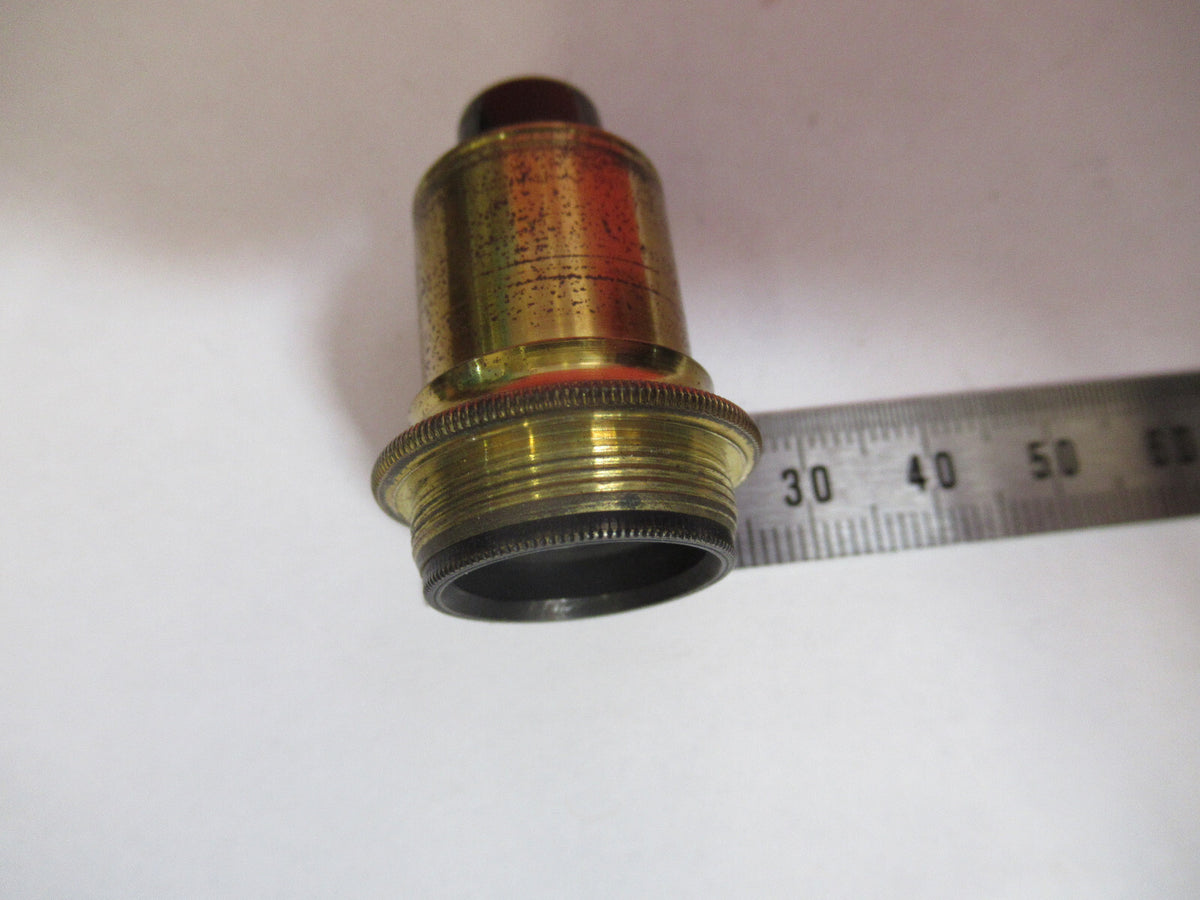 ANTIQUE BRASS WATSON LENS OBJECTIVE MICROSCOPE AS PICTURED &F8-A-76