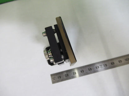 OLYMPUS JAPAN MOUNTED GLASS FLAT MIRROR MICROSCOPE PART AS PICTURED T6-B-07