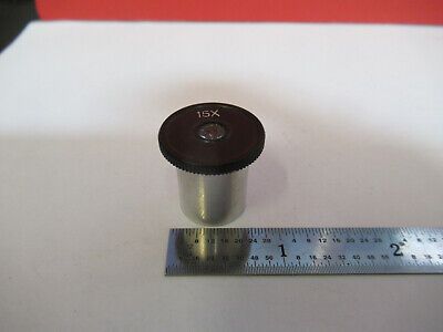 RARE MINIATURE 15X LENS EYEPIECE MICROSCOPE PART OPTICS AS PICTURED #B1-A-55