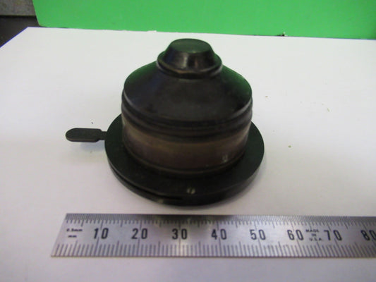 ANTIQUE CONDENSER IRIS ASSEMBLY BAUSCH LOMB MICROSCOPE PART AS PICTURED U9-A-30