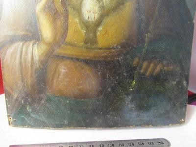 Orthodox Church Religious Painting Russia in Wood Panel Seraphim