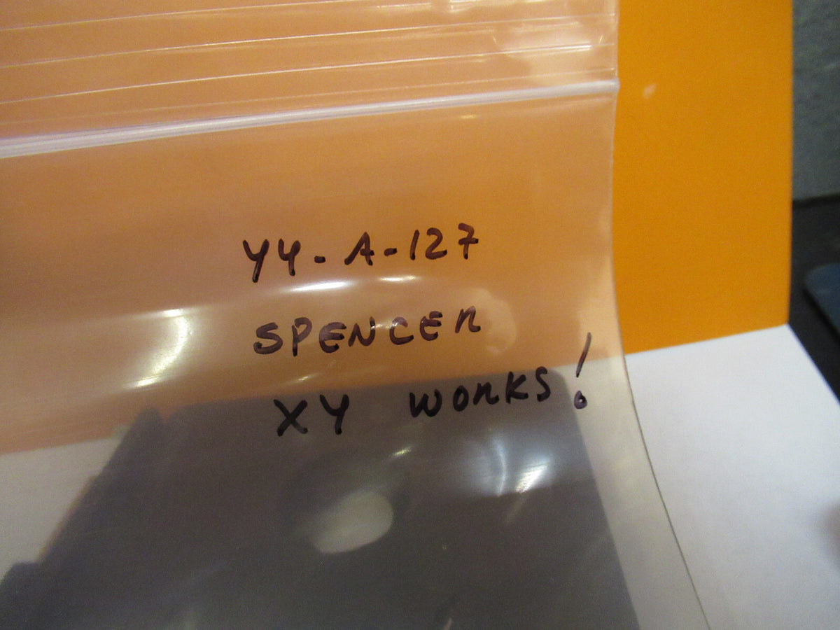 SPENCER AO ANTIQUE  XY CLIPS STAGE MICROSCOPE PART AS PICTURED Y4-A-127