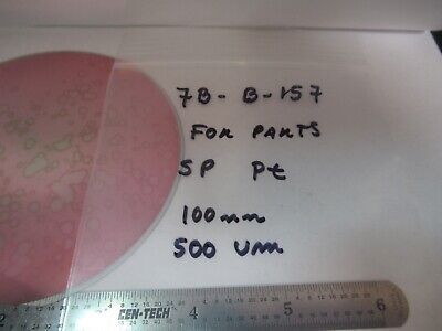 For parts SAPPHIRE WAFER SINGLE CRYSTAL PLATINUM COATED AS PICTURED &7B-B-157