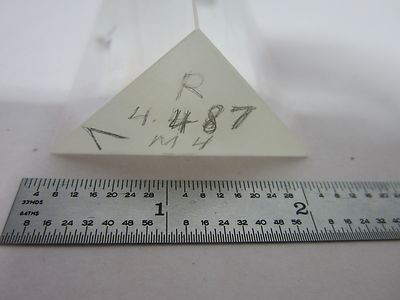 MICROSCOPE PART [chipped] PRISM + MIRROR SIDE OPTICS AS IS BIN#J8-19