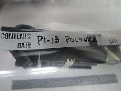 MICROSCOPE PART POLYVAR REICHERT LEICA CONFOCAL ASSEMBLY OPTICS AS IS BIN#P1-13