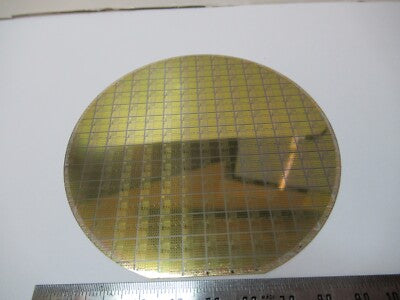 Sapphire Wafer Crystal with Components Platinum Gold Coat