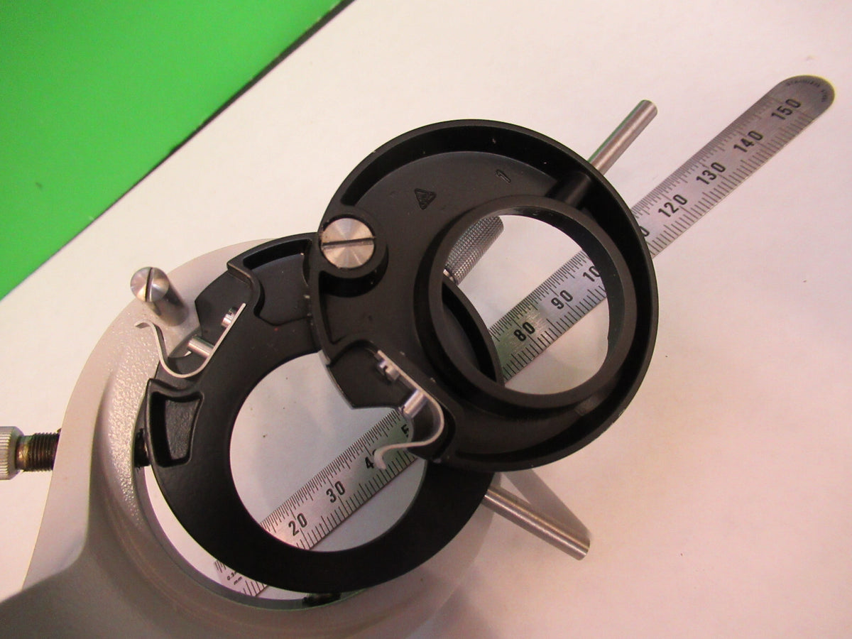 ZEISS GERMANY POL BRASS CONDENSER HOLDER MICROSCOPE PART AS PICTURED X9-B-28