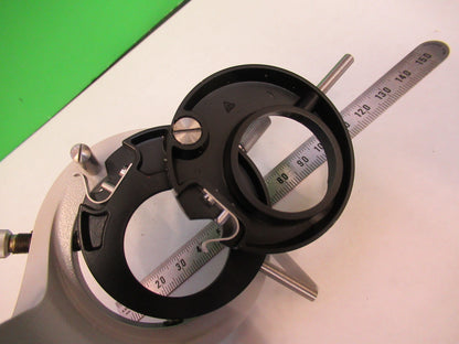 ZEISS GERMANY POL BRASS CONDENSER HOLDER MICROSCOPE PART AS PICTURED X9-B-28