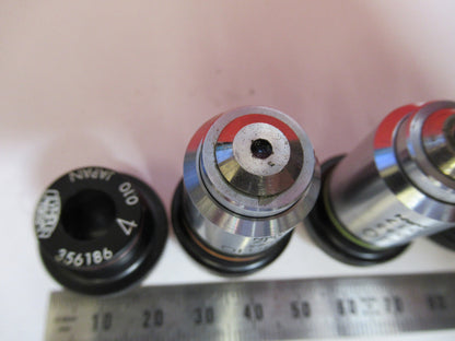 Lot Objectives Lenses Olympus Japan Optics Microscope Part