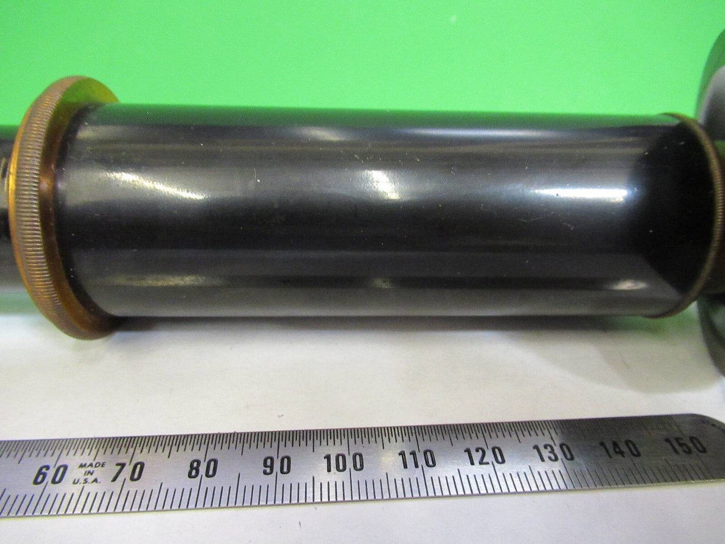 ANTIQUE BAUSCH LOMB TUBUS + NOSEPIECE MICROSCOPE PART AS PICTURED S7-A-18