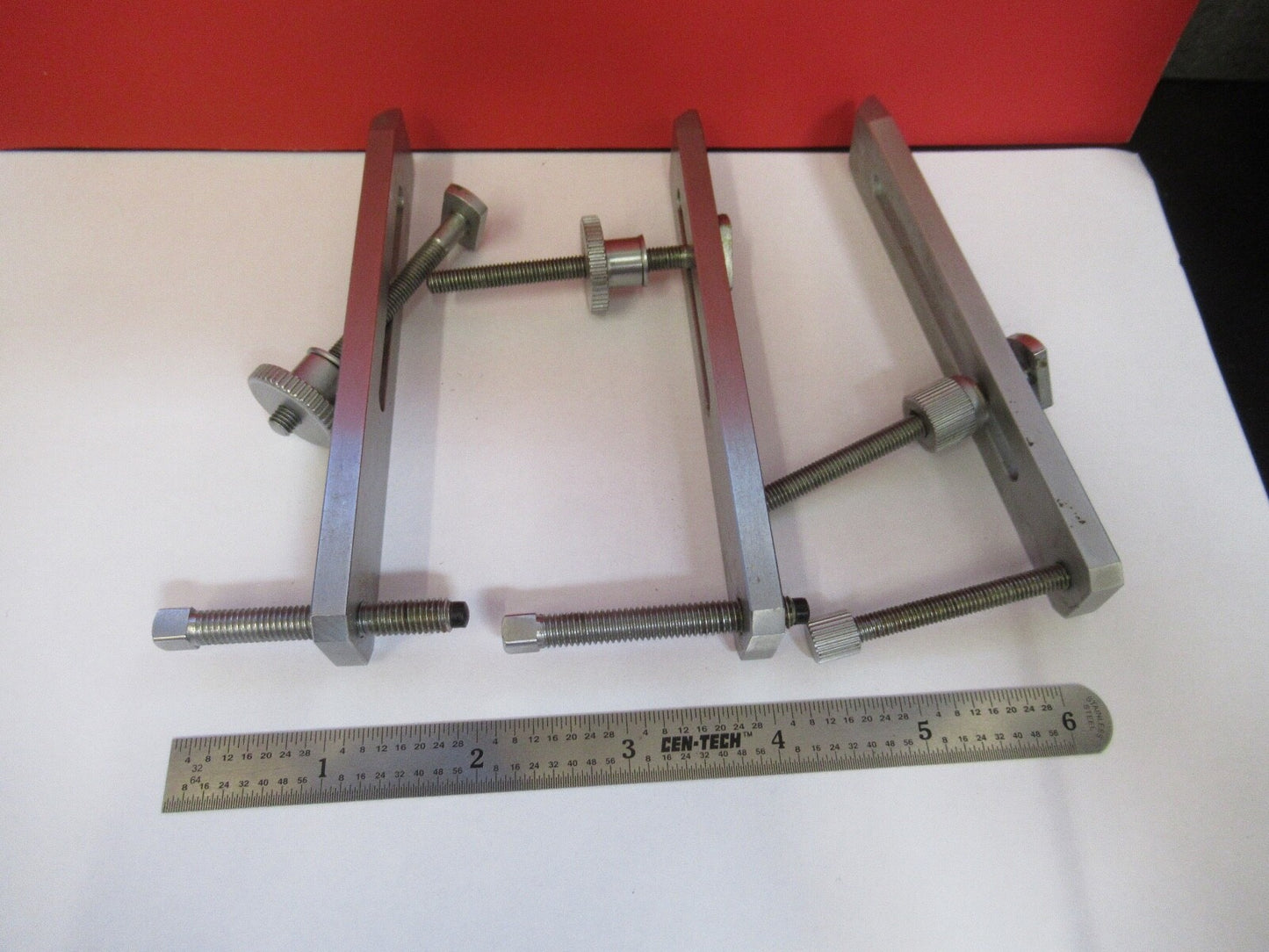 LEITZ WETZLAR GERMANY SET OF CLIPS TOOLMAKER MICROSCOPE PART AS PICTURED H6-A-01